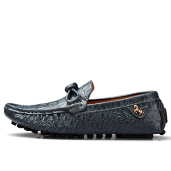 PINSV The Man Her Kulit Serta Asli Her Kasual Loafers Flat (Abu-Abu) Juli 2018 - 2 PINSV The Man Her Kulit Serta Asli Her Kasual Loafers Flat (Abu-Abu) - 2