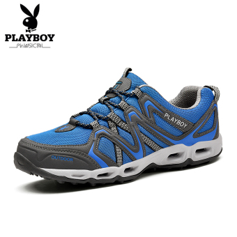 Beli PLAYBOY Tergelincir Mendaki Tahan Sepatu Sepatu Pria (Safir Biru) Online