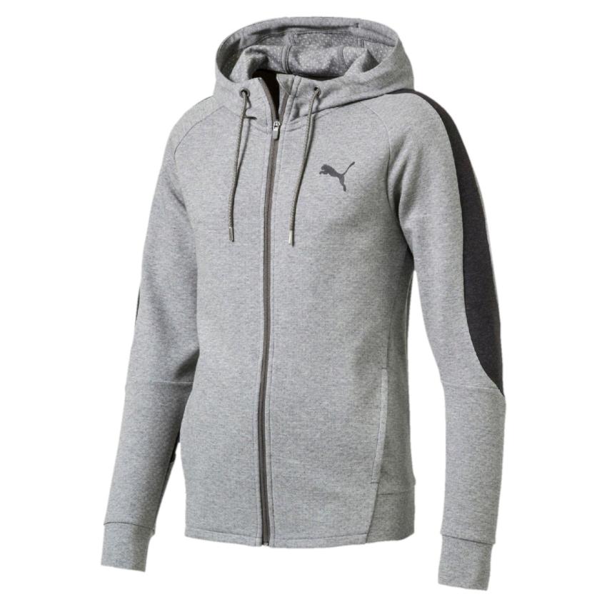 Puma Jaket Evostripe DryVENT FZ Hoody - 59132603 - Abu ...