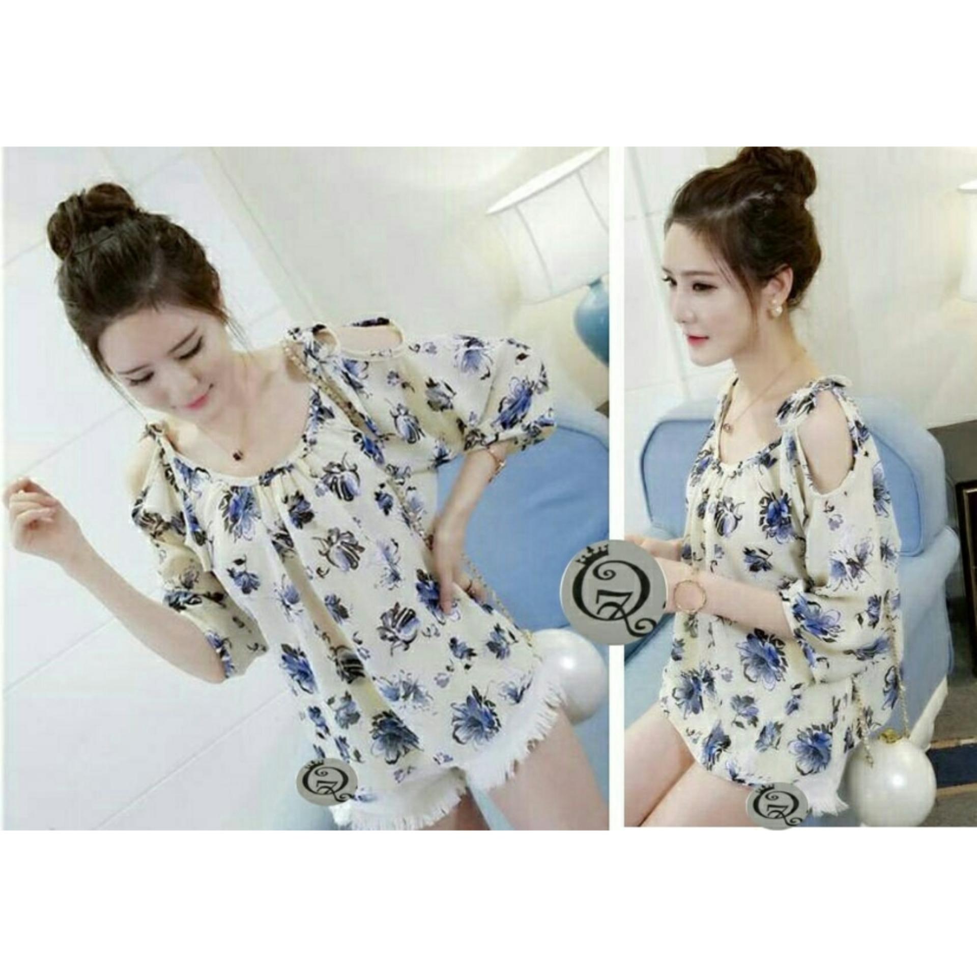 PusatFashion Blouse Sabrina Rose Model Hole PusatFashion Blouse Sabrina Rose Model Hole