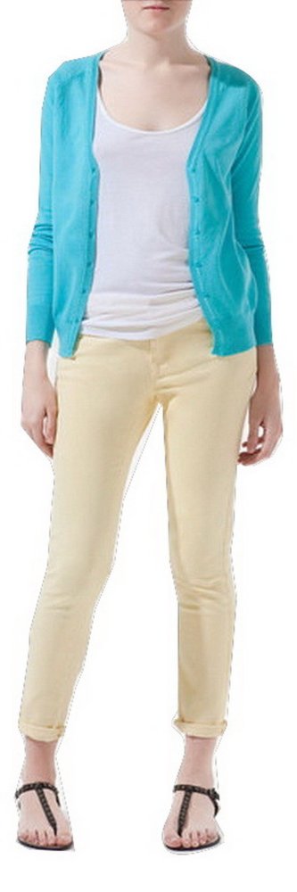 QuincyLabel Basic Cardigan - Abu-abu