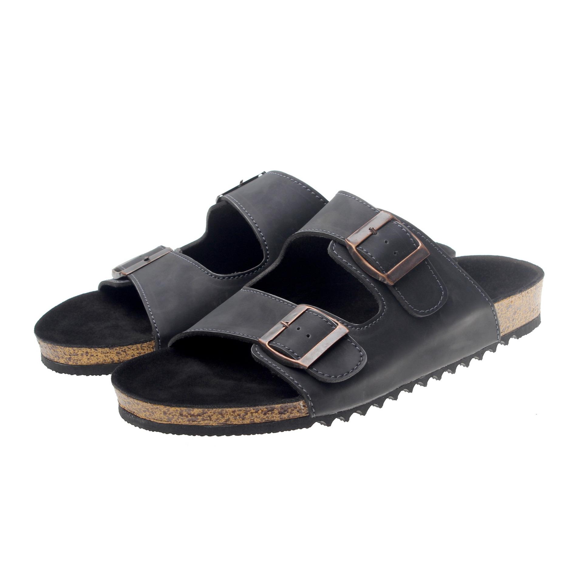 Salvo sandal kasual PC02 Hitam