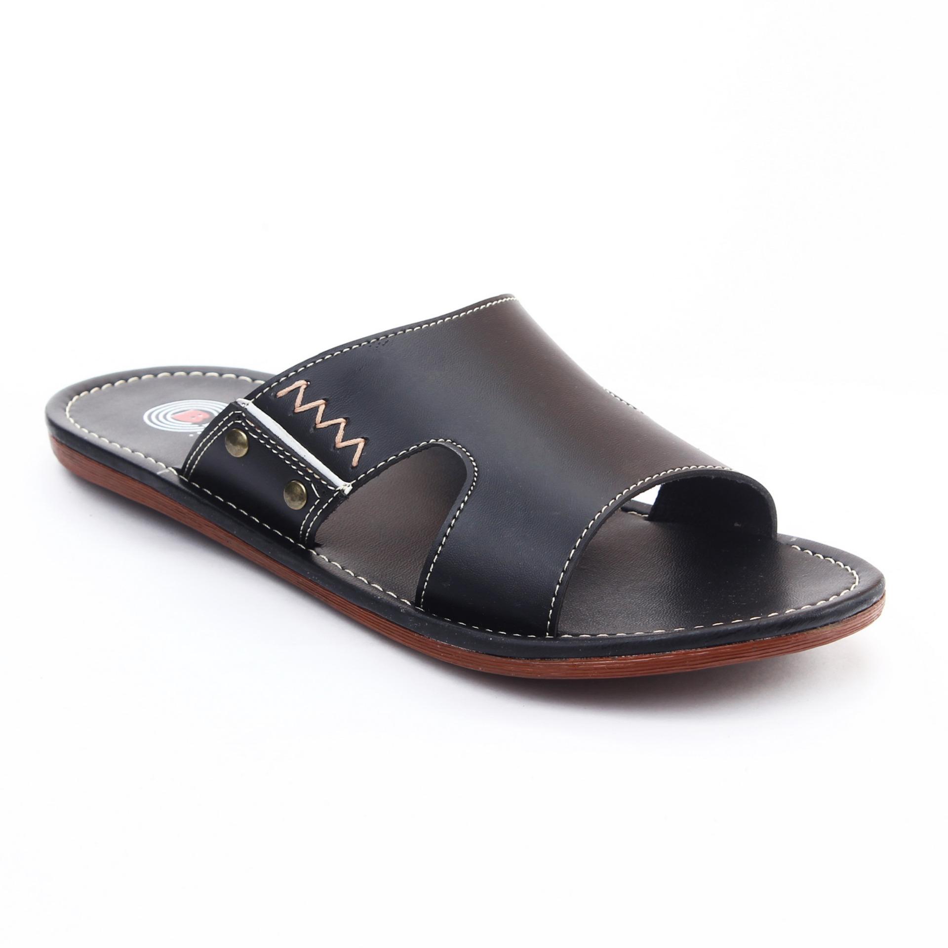 Salvo sandal kasual pria B03-hitam