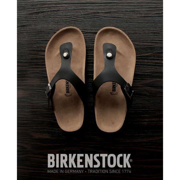 Sandal Birkenstock Pria Jepit Hitam - G02fzx