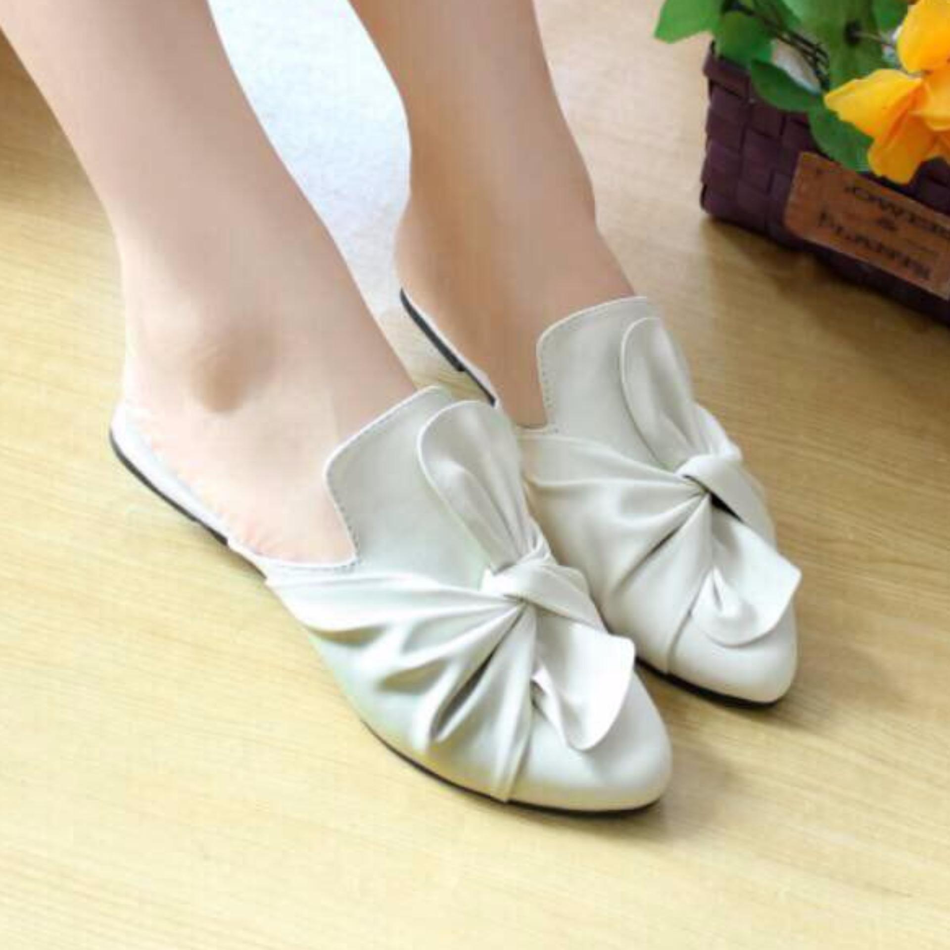 Sandal Wanita Sandal Selop Pita Terbaru  Flat Shoes 2018