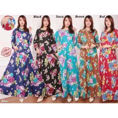 SB Collection Dress Maxi Adiba Longdress Gamis Terusan - Coklat