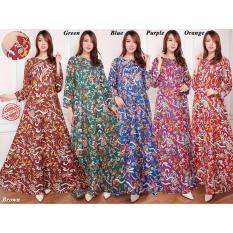 SB Collection Dress Maxi Shakila Longdress Gamis Terusan - Hijau