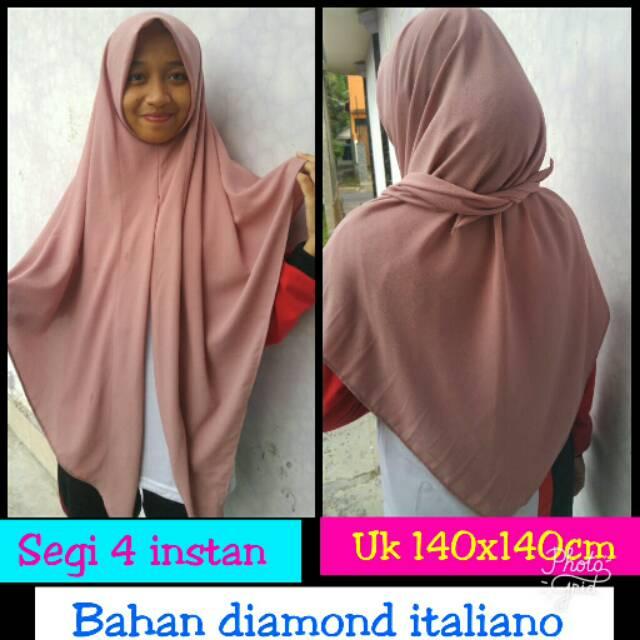 Segiempat Instan /Jilbab Instan Diamond Italiano DUSTY PINK Segiempat Instan /Jilbab Instan Diamond Italiano DUSTY PINK