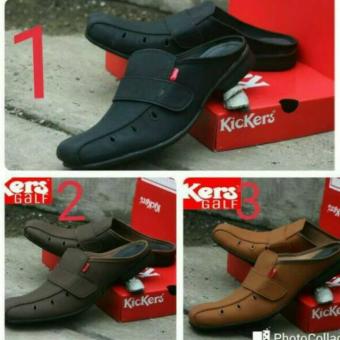jual sendal sepatu kickers galf bustong sandal pria simpel jual sendal sepatu kickers galf bustong sandal pria simpel