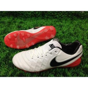 Gambar Sepatu Bola Soccer Tiempo Legend VI Putih Orange (Premium Import)