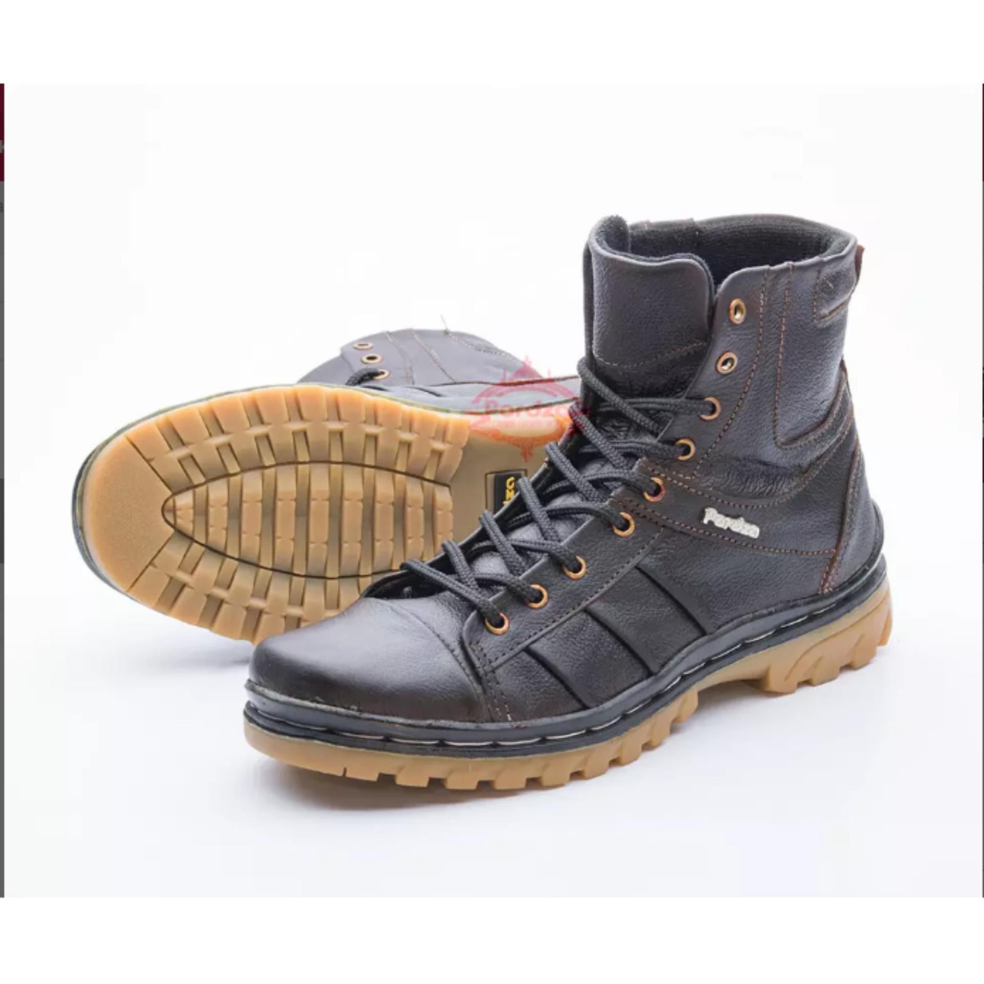 Harga Saya Sepatu Boot Pria Kulit Asli Boots Casual Tinggi Boot Sepatu Boot Pria Kulit Asli Boots Casual Tinggi Boot Touring Model Kickers 0606HT MURAH