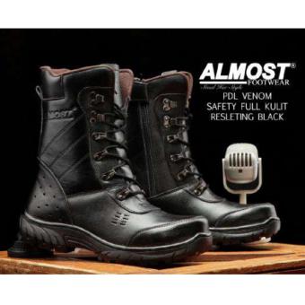 Gambar Sepatu Boots Pdl Safty Pria   ALMOST PDL VENOM SAFTY   Black