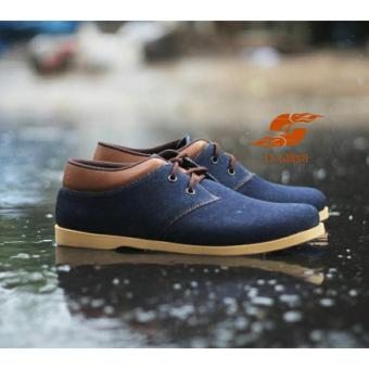 Gambar Sepatu Kasual Loafers Pria   D ISLAND DIS05   Blue Denim