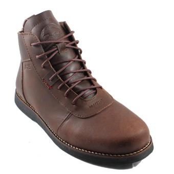 Gambar Sepatu Pria Wanita Sepatu Brodo Boots Kulit Bradley s Anubis(COKLAT)