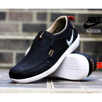 sepatu santai casual slop pria boston hitam lazada indonesia sepatu santai casual slop pria boston hitam lazada indonesia
