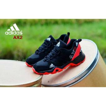 Gambar Sepatu Sport AX2 Black Red
