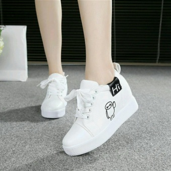 jual sepatu weges wanita cewek model terbaru md19 putih jual sepatu weges wanita cewek model terbaru md19 putih