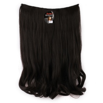 Seven 7 Revolution HairClip Short Wavy Black Big Layer 50 cm -HitamHair Clip Korea Seven 7 Revolution HairClip Short Wavy Black Big Layer 50 cm -HitamHair Clip Korea