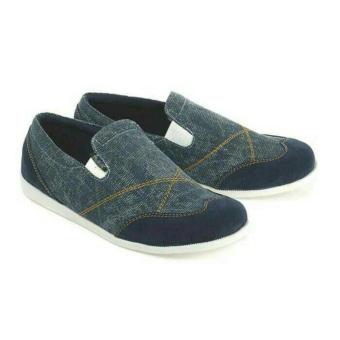 Gambar Slip on pria murah sepatu cowok casual sepatu kuliah distro BKL asli