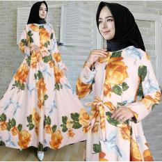 Snowshop Gamis Syari Muslim Caliana - Dress Muslimah / Baju Muslim / fashion / maxi / fashion wanita / XL / Jumbo