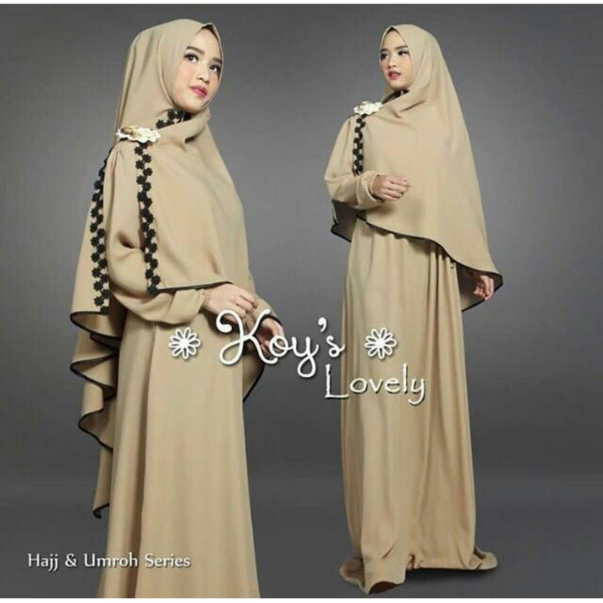 Snowshopkita Dress Muslimah Gamis Syari Lovely - Putih Snowshopkita Dress Muslimah Gamis Syari Lovely - Putih