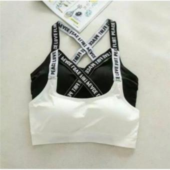 Sport Bra 1612 Bralette Kemben Tali Silang - PUTIH Juni 2018 - 4 Sport Bra 1612 Bralette Kemben tali silang - PUTIH - 4