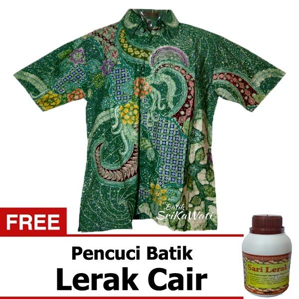  MURAH SriKaWati Fashion Baju Kemeja Hem Atasan Katun Batik 