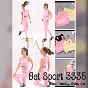 Stelan Sport 3335 Kaos dan Bra - PINK