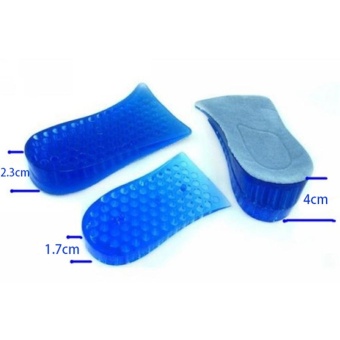 Sunshop Silicone Honeycomb Gel Shoe Heightening Double Layer Lift Increased Insoles - intl .