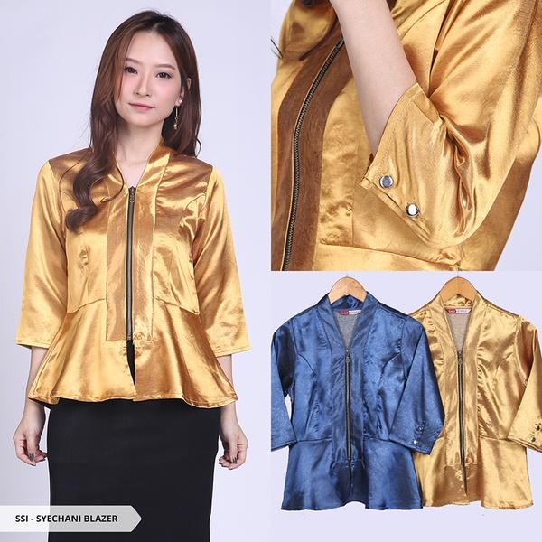 Syechani Plain Peplum Blazer - Benhur