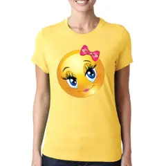 Sz Graphics Pretty Girl T Shirt Wanita-Yellow