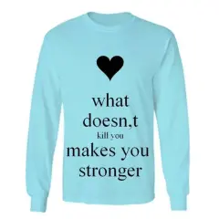 Sz Graphics What Doesnt T Shirt Long Sleeve Wanita Kaos Lengan Panjang Wanita T Shirt Wanita Kaos Wanita T Shirt Fashion-Biru
