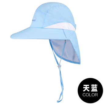 Gambar Tabir surya UV luar ruangan topi pria topi ember (Langit biru)