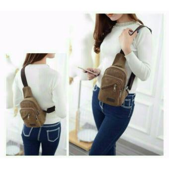 Tas Selempang Pria . Kanvas Canvas 364 - Coklat Tua Juni 2018 - 3 Tas Selempang Pria . Kanvas Canvas 364 - Coklat tua - 3