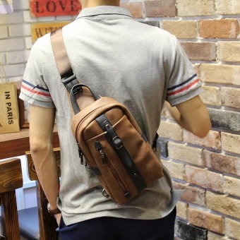The New Trend Of Korean Leisure Chest Pack Crazy Horse Male Package Man SATCHEL BAG BAG Chest Tide - Intl Juli 2019 - 4 The new trend of Korean leisure chest pack Crazy Horse male package man SATCHEL BAG BAG chest tide - intl - 4
