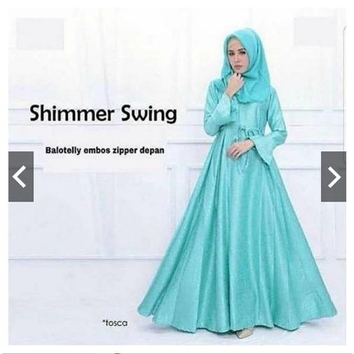 TotallyGreatShop Baju Kondangan Muslimah Shimmer Mewah - Gamis Syari Pesta - Fashion Busana Muslim Wanita Terbaru - Gaun Pesta - Maxy Dress ihshimmer