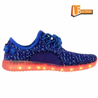 Ubuy LED Light Lace Up Sepatu Luminous Sportswear Sneaker Luminous Unisex Sepatu Casual (biru) Maret 2019 - 3 Ubuy LED Light Lace Up Sepatu Luminous Sportswear Sneaker Luminous Unisex Sepatu Casual (biru) - 3