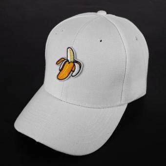 Unisex Pisang Bordir Bisbol Snapback Topi Topi Hiphop Topi Adjustable - 4 .