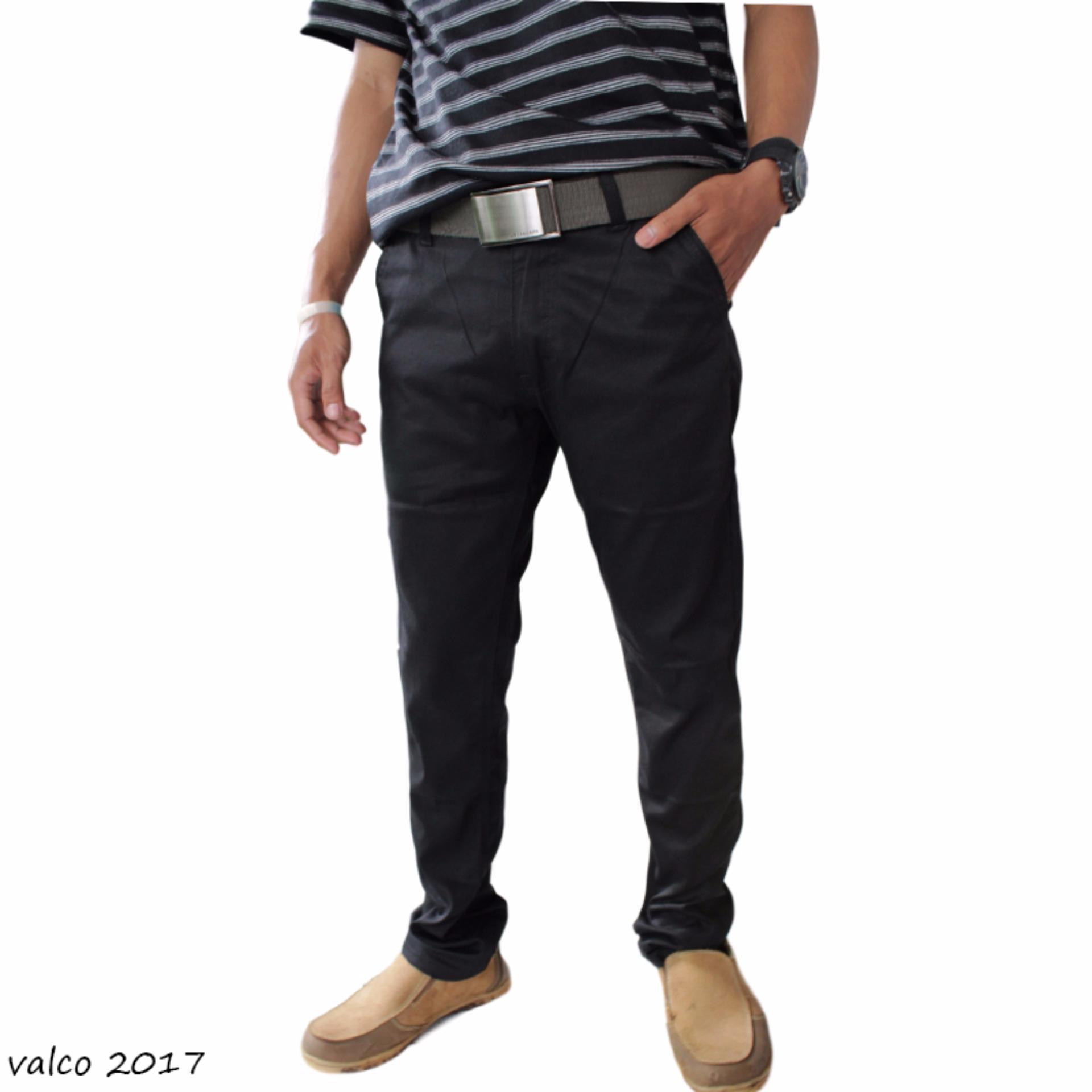 Valco Celana Chino Pria - Hitam Valco Celana Chino Pria - Hitam