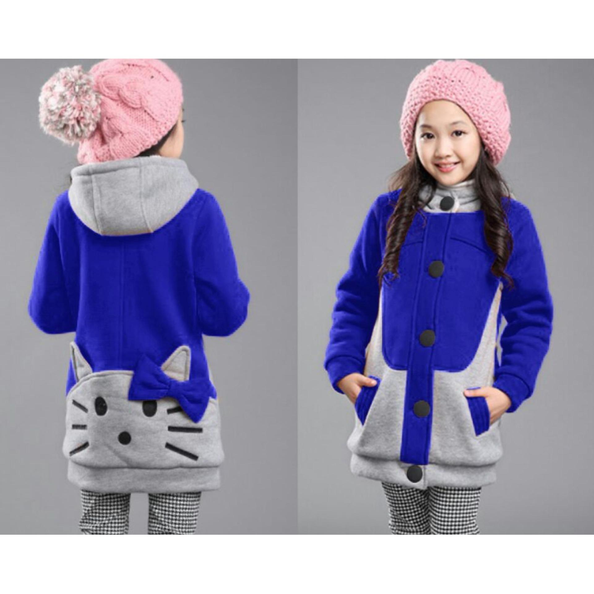Vrichel Collection - Jaket Hoodie Anak Perempuan Kitty