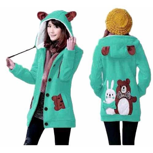 Vrichel Collection Jaket Wanita Bear & Bunny (Abu) Vrichel Collection Jaket Wanita Bear & Bunny (Abu)