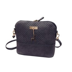 weisizhong Women Shoulder Bag Stereotypes Shellfish PU Leather Messenger Bag,Grey - intl