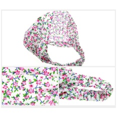 Whyus-tahan Fashion Bayi Anak-anak Elastis Floral Polka Dot Headband Rambut Band Head Bandage (Floral)-Intl