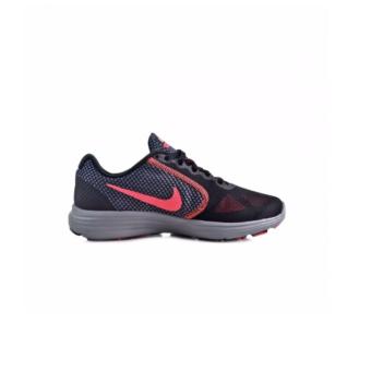 Gambar WMNS NIKE REVOLUTION 3 BLACK LAVA GLOW HOT PUNCH COOL GREY