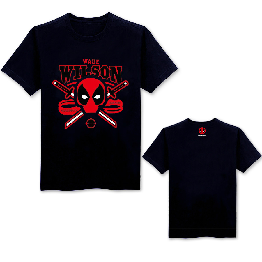 Cheap online Wolverine lucu komik Marvel Hulk t-shirt (Deadpool hitam)
