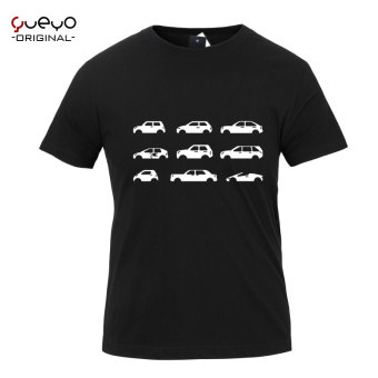 Gambar Wyatt tur AE86 pasang laki laki dicetak lengan pendek t shirt (9 mobil hitam)