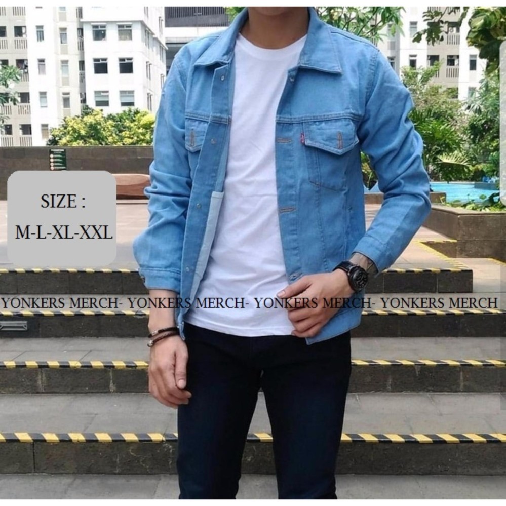 Yonkers Merch Jaket Jeans Denim Mens - Bioblitz