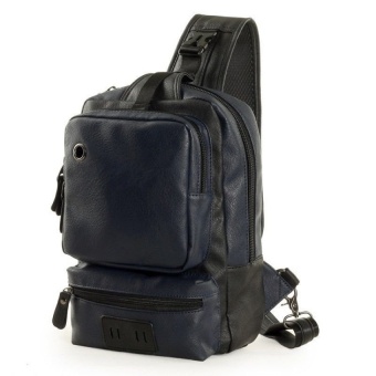 YSLMY Young Men's Leather Backpack Shoulder Bag Laptop School Sports Hiking Bag - Intl Juli 2019 - 2 YSLMY Young Men's Leather Backpack Shoulder Bag Laptop School Sports Hiking Bag - intl - 2