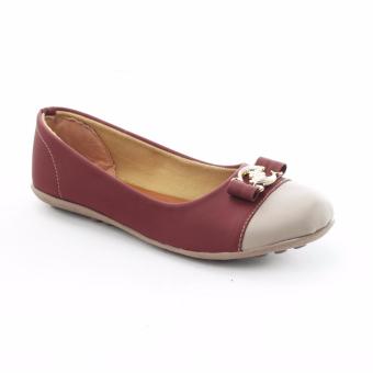 Yutaka Sepatu Flat - Merah-Krem April 2018 - 4 Yutaka Sepatu Flat - Merah-Krem - 4