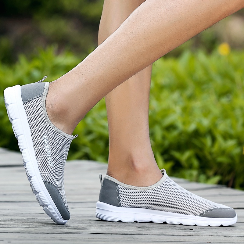 ... ZOQI Men's Fashion Slip-Ons Running Shoes Sport Shoes (Light Grey) - intl ...